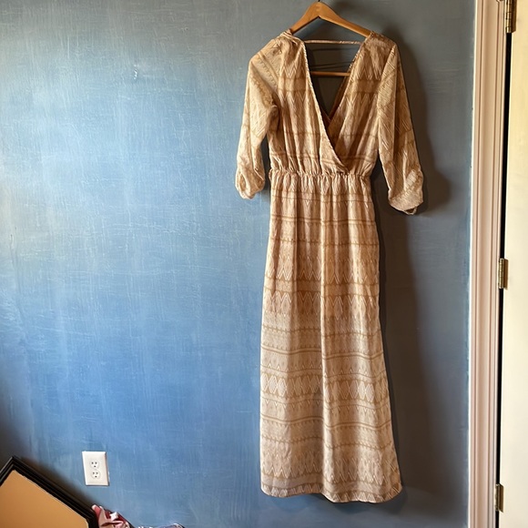 High low long crepe dress - Picture 2 of 2